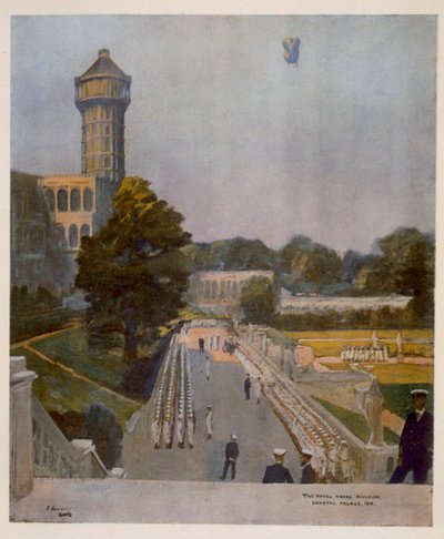R.N.D. Crystal Palace, the Spot Known as The Quarter-Deck, from British Artists at the Front, Continuation of The Western Front, 1918 by John Lavery